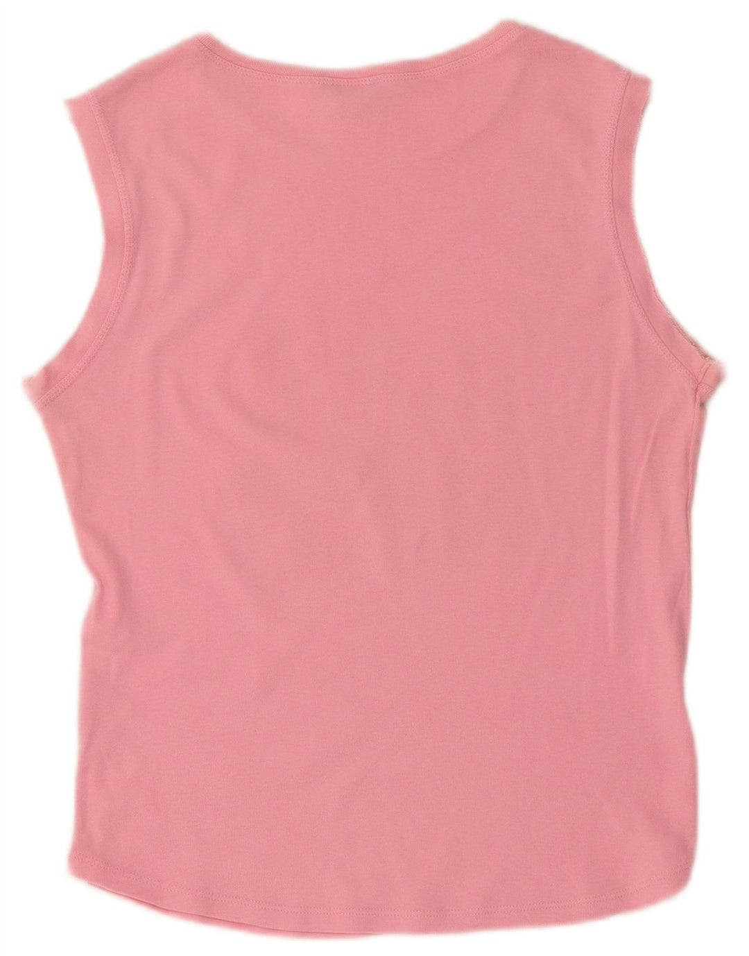 Guess Kvinders Grafisk Vest Top UK 14 Large Pink Bomuld