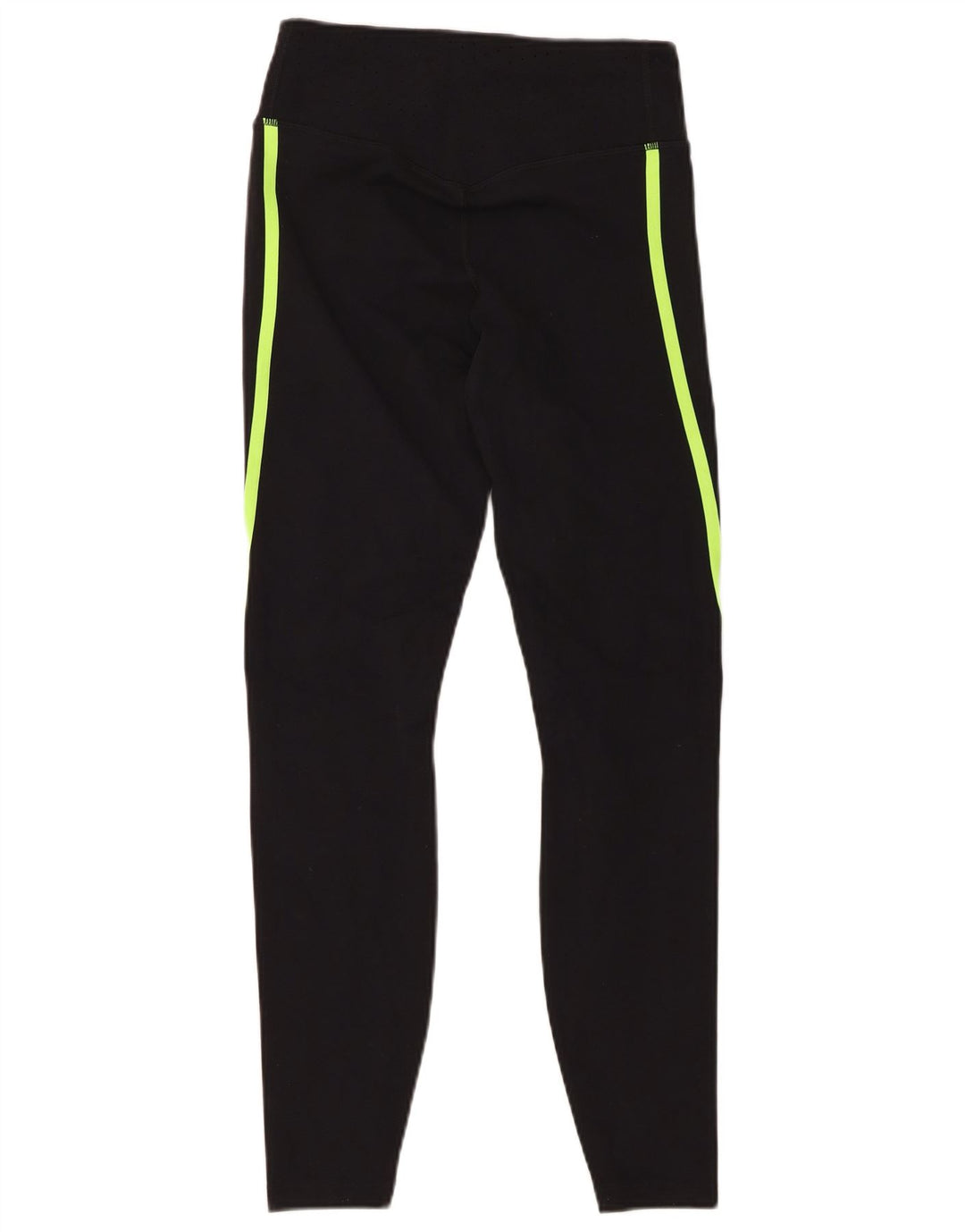 NIKE Womens Dri Fit Leggings UK 8 Small Black Colourblock Nylon