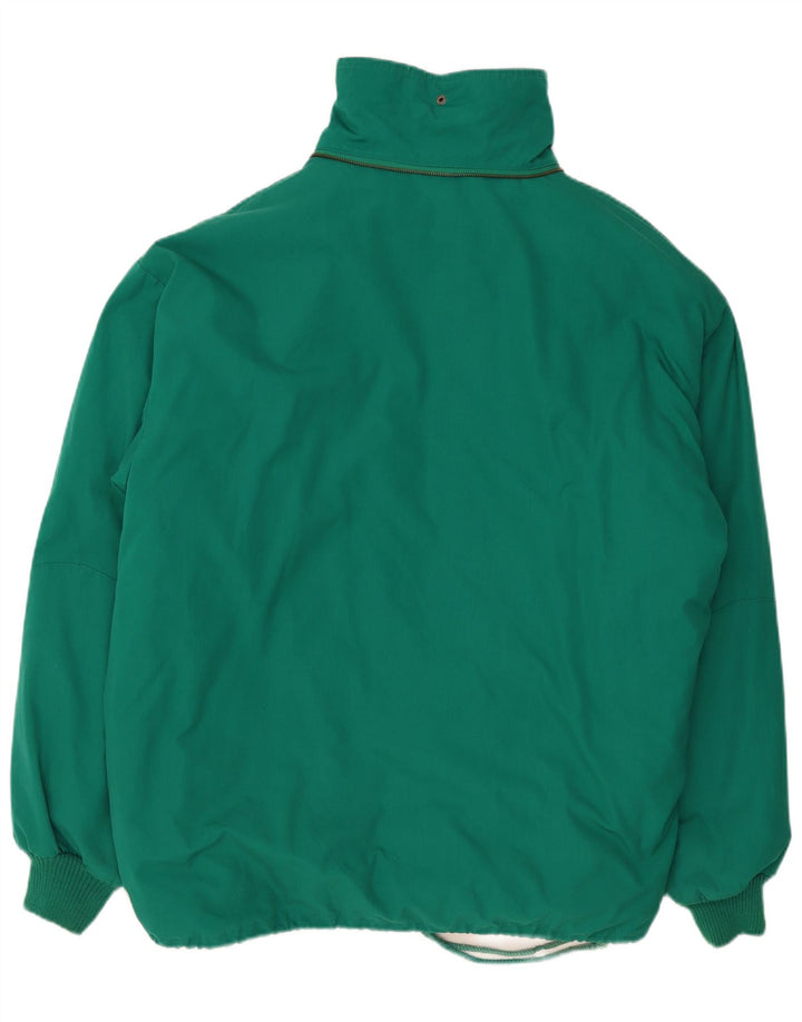 Vintage polstret herrejakke UK 42 XL Grøn polyester