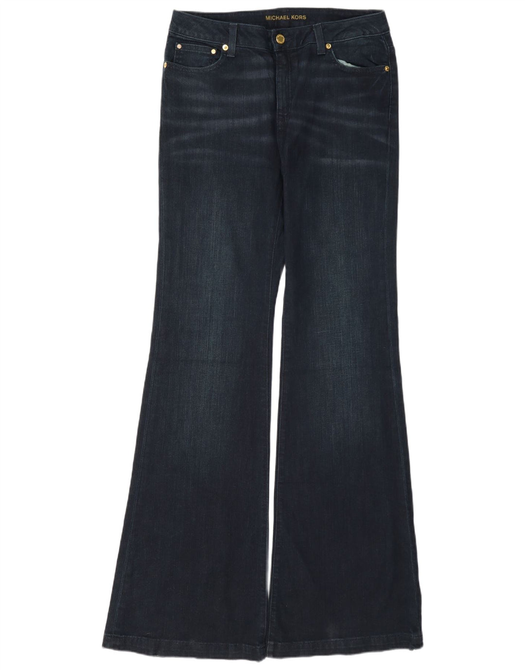 Michael Kors Dame Selma Flared Jeans US 8 Medium W30 L35 Marineblå Bomuld