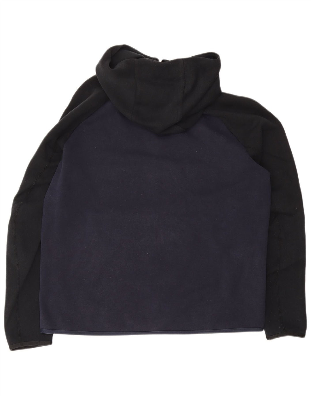 NIKE Hættetrøje med lynlås til mænd Stor marineblå Colourblock Bomuld