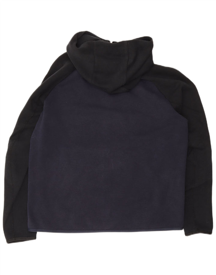 NIKE Hættetrøje med lynlås til mænd Stor marineblå Colourblock Bomuld