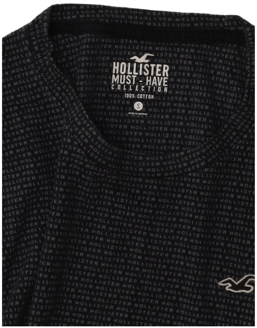 Hollister herre T-shirt top lille marineblå bomuld