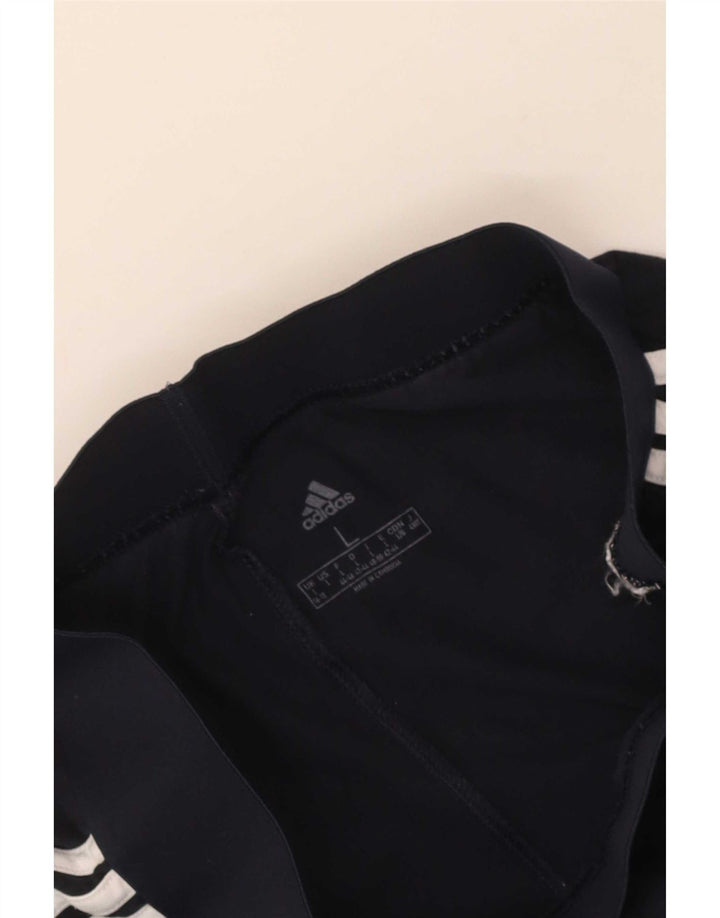 Adidas Dame Leggings UK 16/18 Large Navy Blue