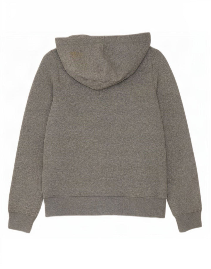 Converse hættetrøje med lynlås til kvinder UK 16 Stor grå bomuld