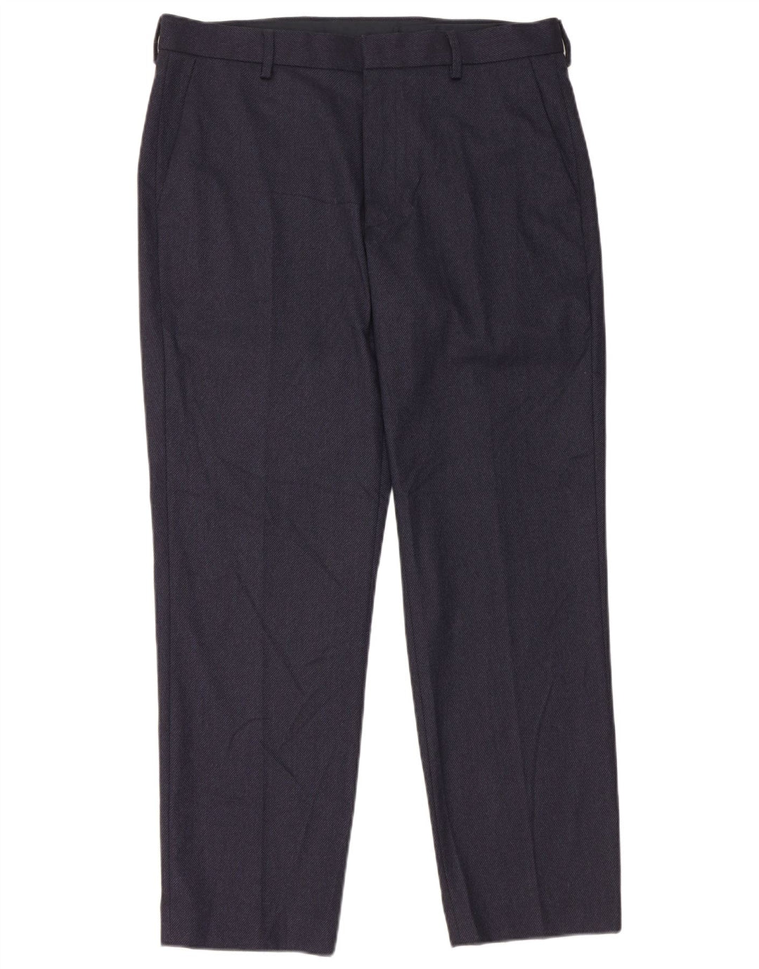 Marks & Spencer Straight Suit Bukser til mænd W34 L29 Marineblå polyester