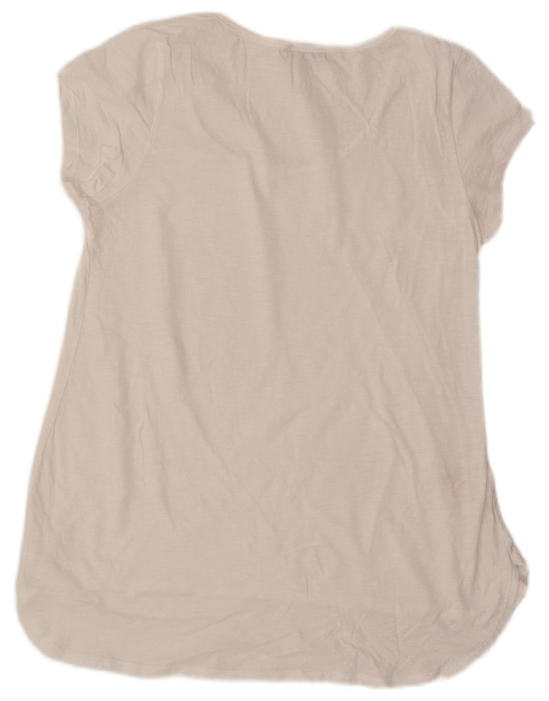 Laura Ashley Dame Tunika Top UK 14 Stor Hvid Bomuld