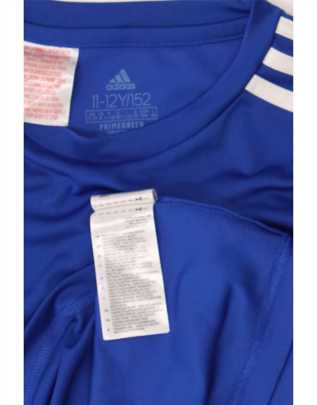 Adidas Boys Aeroready T-Shirt Top 11-12 År Blå Polyester