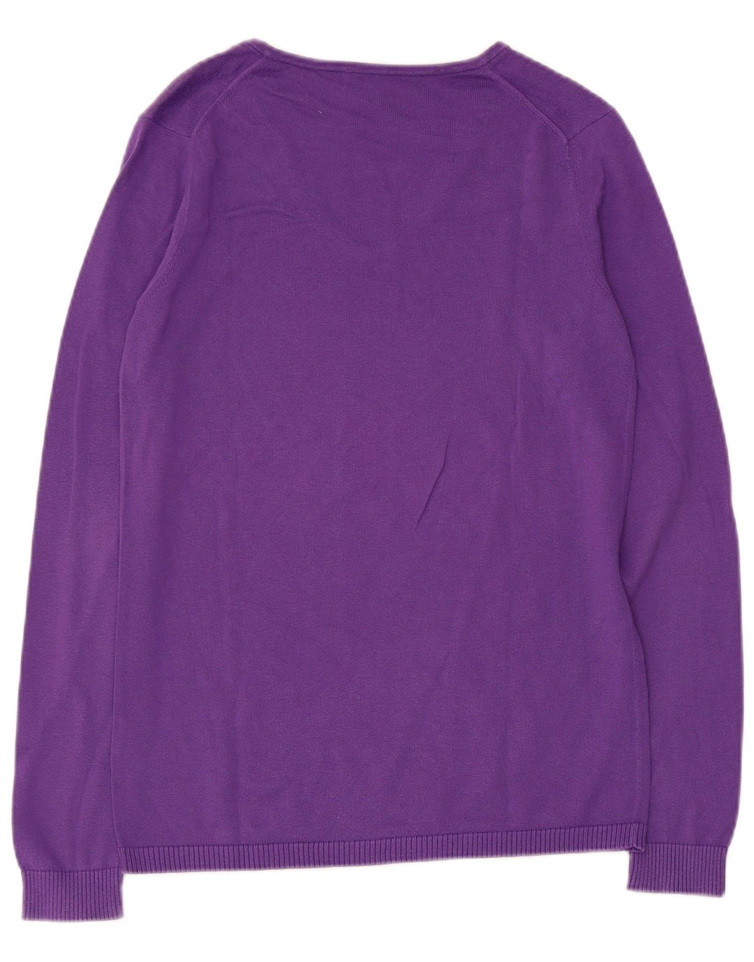 Lacoste Dame V-hals sweater Størrelse 40 Medium Lilla Bomuld