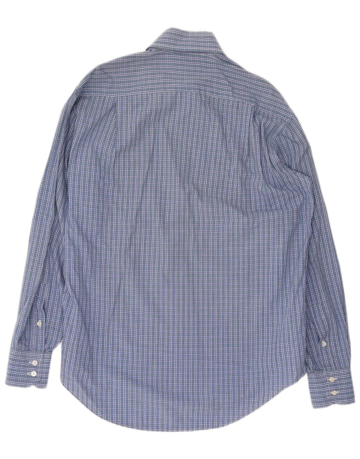 LUCIANO SOPRANI Herreskjorte Stor blå ternet