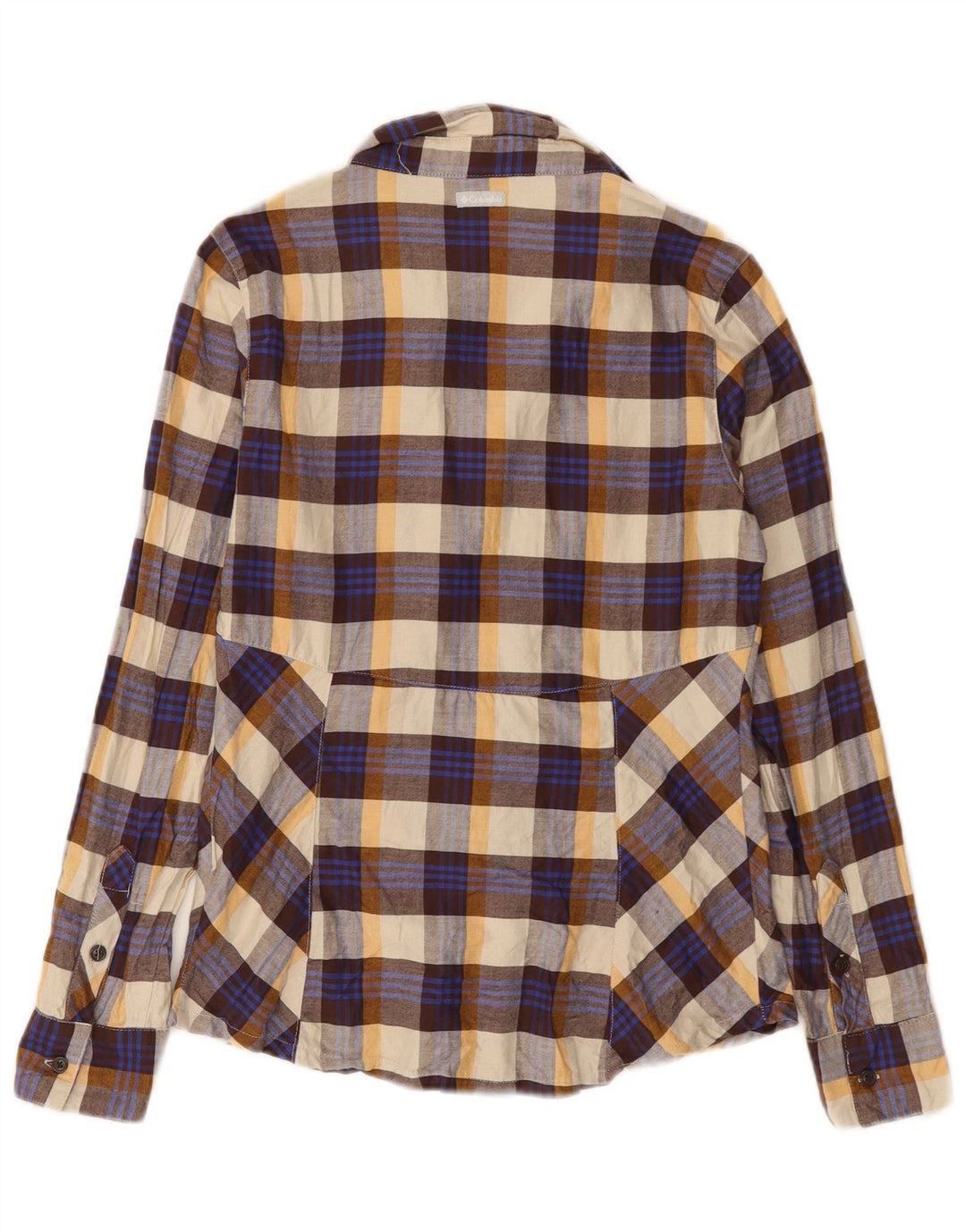 Columbia Dame Flannel Shirt UK 10 Small Flerfarvet Ternet Bomuld