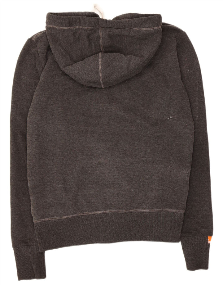 Superdry Hættetrøje med lynlås til mænd, lille grå bomuld