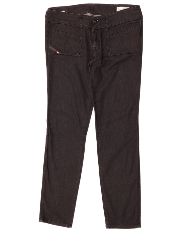Diesel Husky Slim Jeans til kvinder W30 L30 Sort bomuld