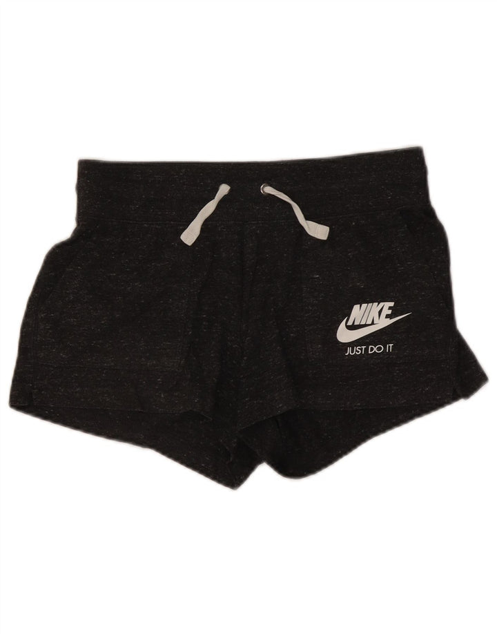 Nike sportsshorts til kvinder UK 12 Medium Grey Flecked Bomuld
