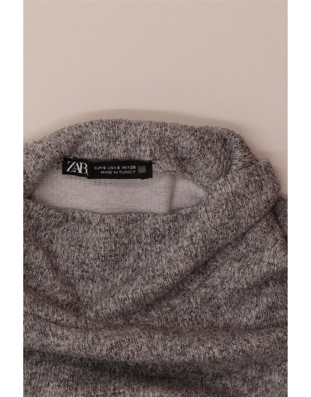 Zara Sweatshirt Jumper UK 10 Small Grå Flecked