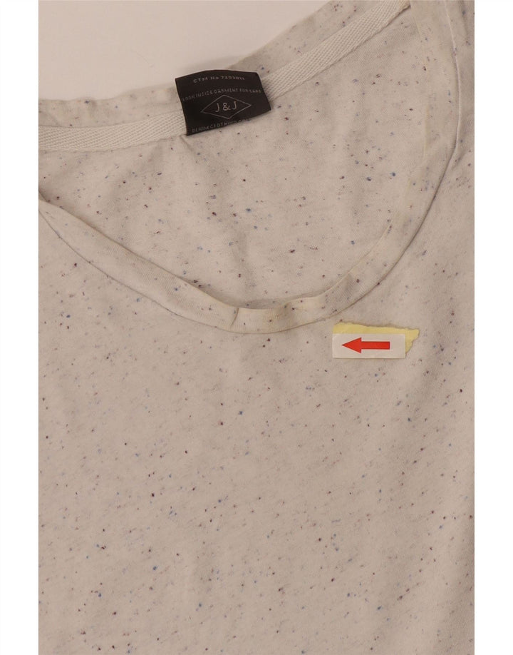 Jack & Jones Herre T-Shirt Top Stor hvid Flecked Bomuld