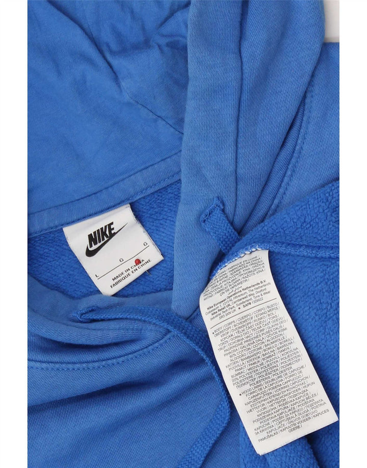 Nike hættetrøje til mænd, stor blå bomuld