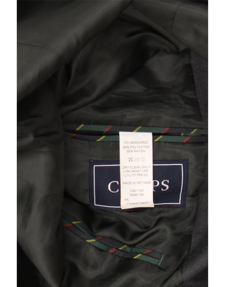 Chaps Herre 2-knaps blazerjakke UK 44 2XL Grå Polyester