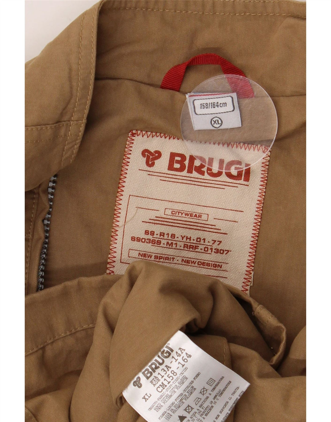 Brugi Boys Bomber Jacket 13-14 år XL Brun Bomuld