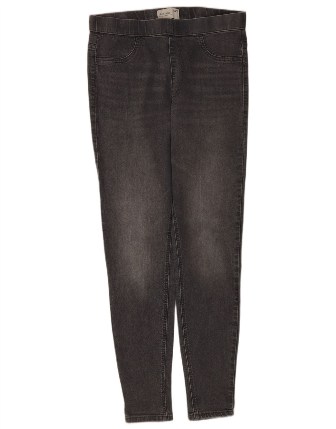 Marks & Spencer Dame Jegging Jeans UK 12 Medium W30 L28 Grå Bomuld
