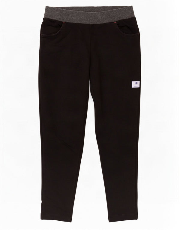 Champion Womens Crop træningsdragt Bukser UK 12 Medium Black Colourblock
