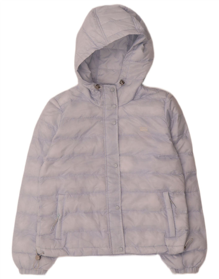 Levi's Dame Hætte Oversized Polstret Jakke UK 6 XS Blå Polyester