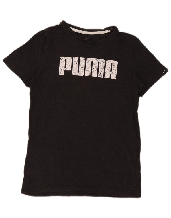 Puma piger grafisk t-shirt top 13-14 år grå