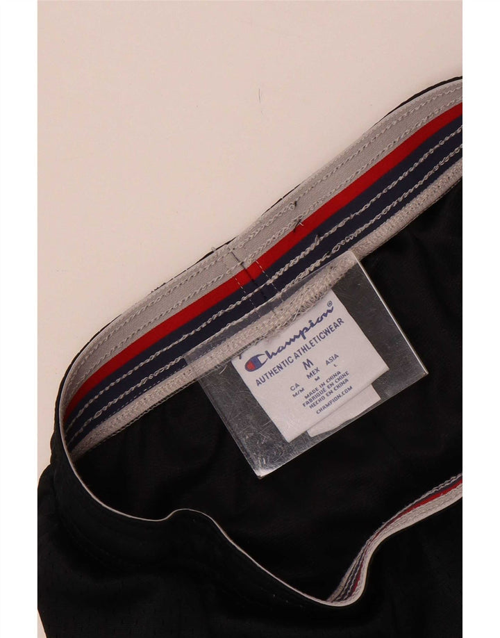 Champion Womens Sports Shorts UK 12 Medium Black Polyester