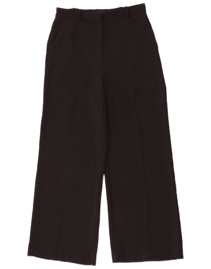 Zara Dame Chinobukser med brede ben Medium W28 L29 Sort Polyester