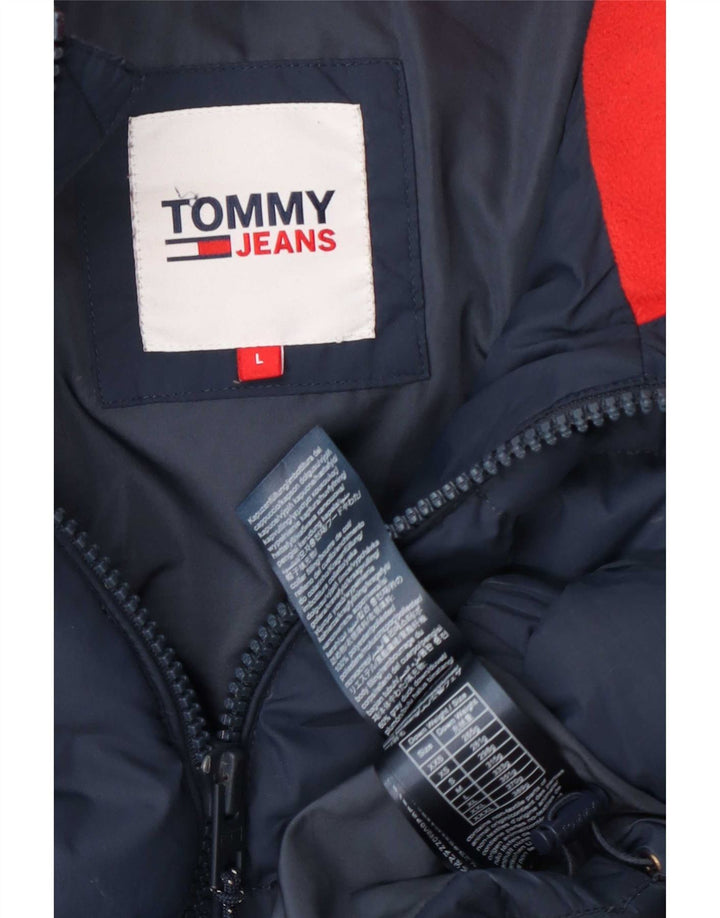 Tommy Hilfiger Herre Regular Fit Polstret Jakke UK 40 Large Navy Blue