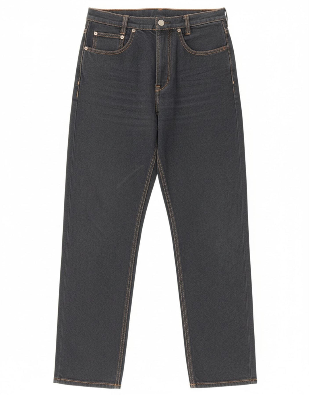 Ritt Straight Jeans til kvinder W26 L30 Marineblå Bomuld