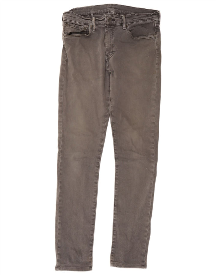 Levi's Skinny Jeans til mænd W32 L34 Grå bomuld