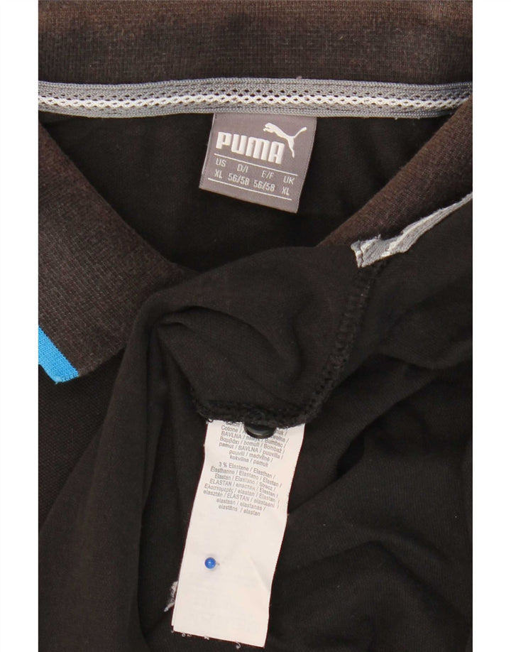 Puma herre poloshirt XL sort bomuld