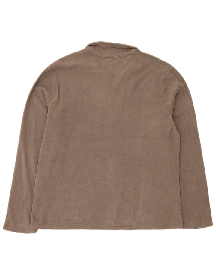 EDDIE BAUER Fleecetrøje med lynlås til mænd XL Grå Polyester