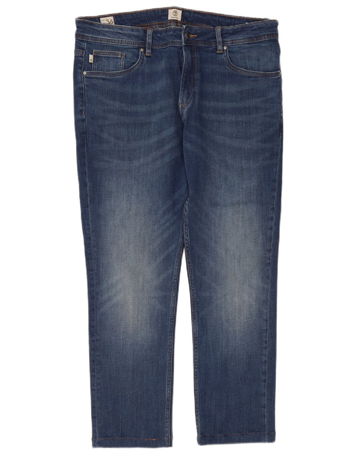 Timberland lige jeans til kvinder W36 L29 blå bomuld