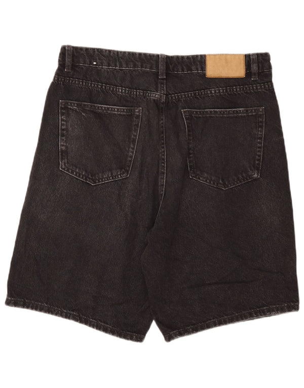 Zara Herre Denim Shorts EU 42 Large W32 Grå Bomuld