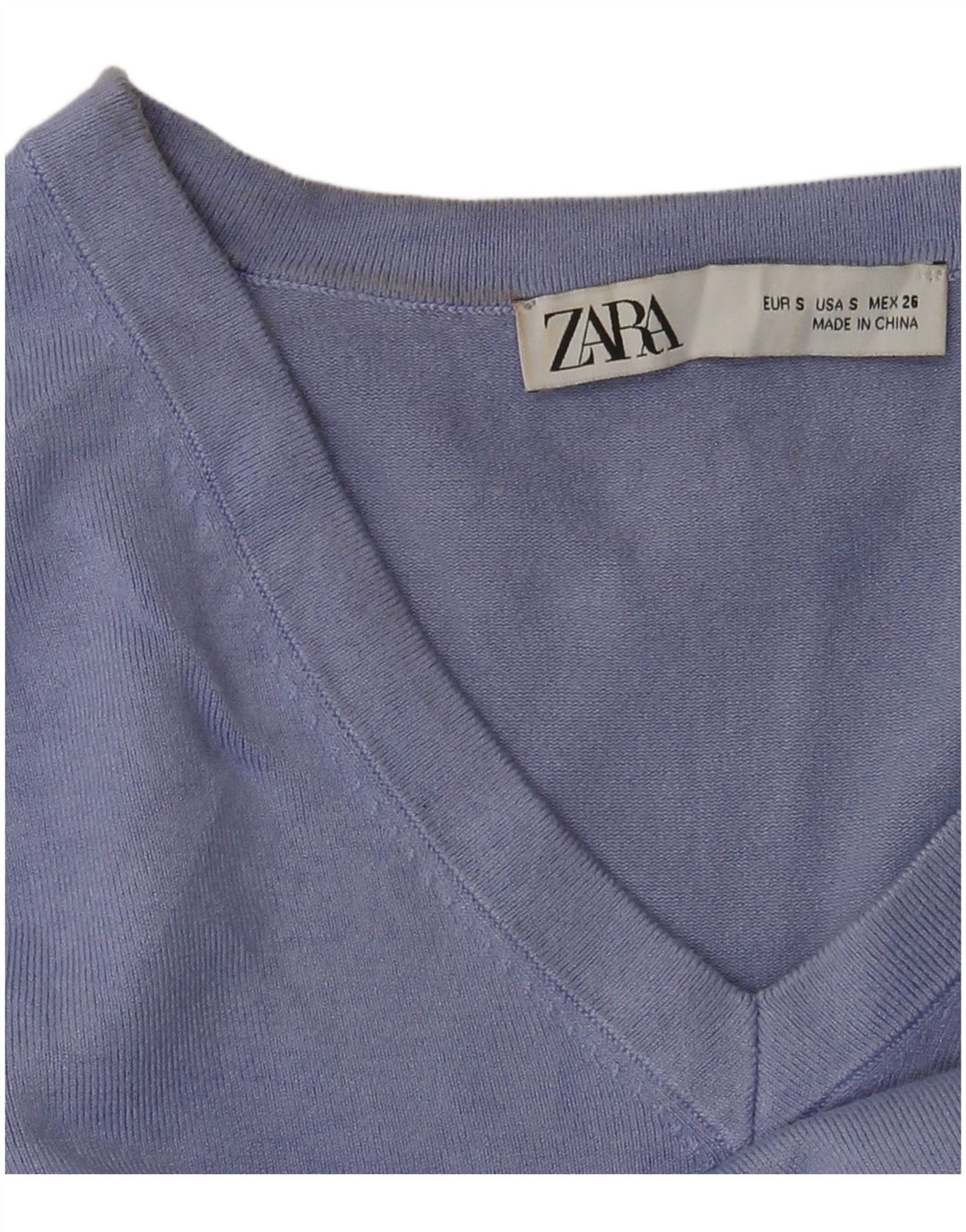 Zara Dame V-hals sweater UK 10 Lille Lilla