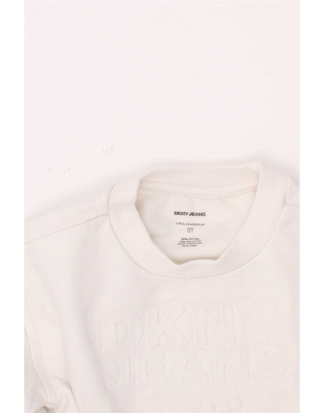 Dkny Boys Graphic Sweatshirt Jumper 2-3 År Hvid Bomuld