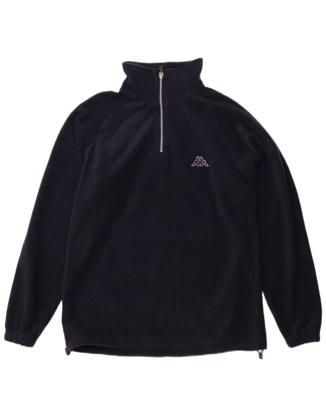 Kappa herre lynlås hals fleece jumper medium marineblå polyester