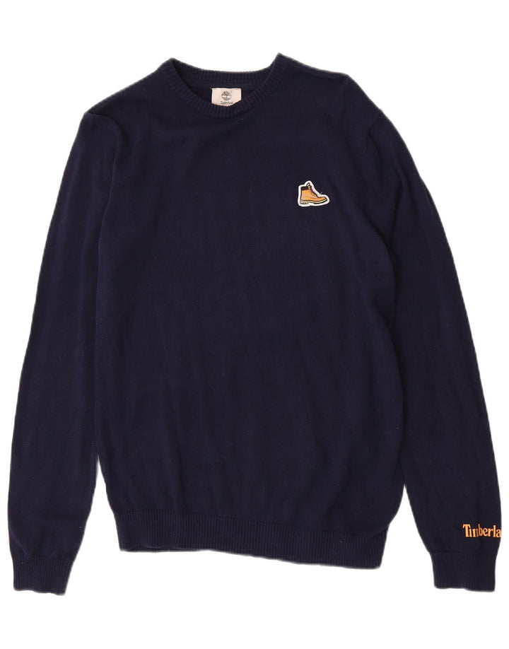 Timberland Boys sweater med rund hals 15-16 år Medium Marineblå