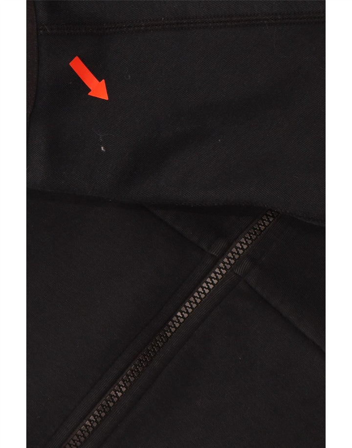 NIKE hættetrøje med lynlås til mænd mellem sort bomuld