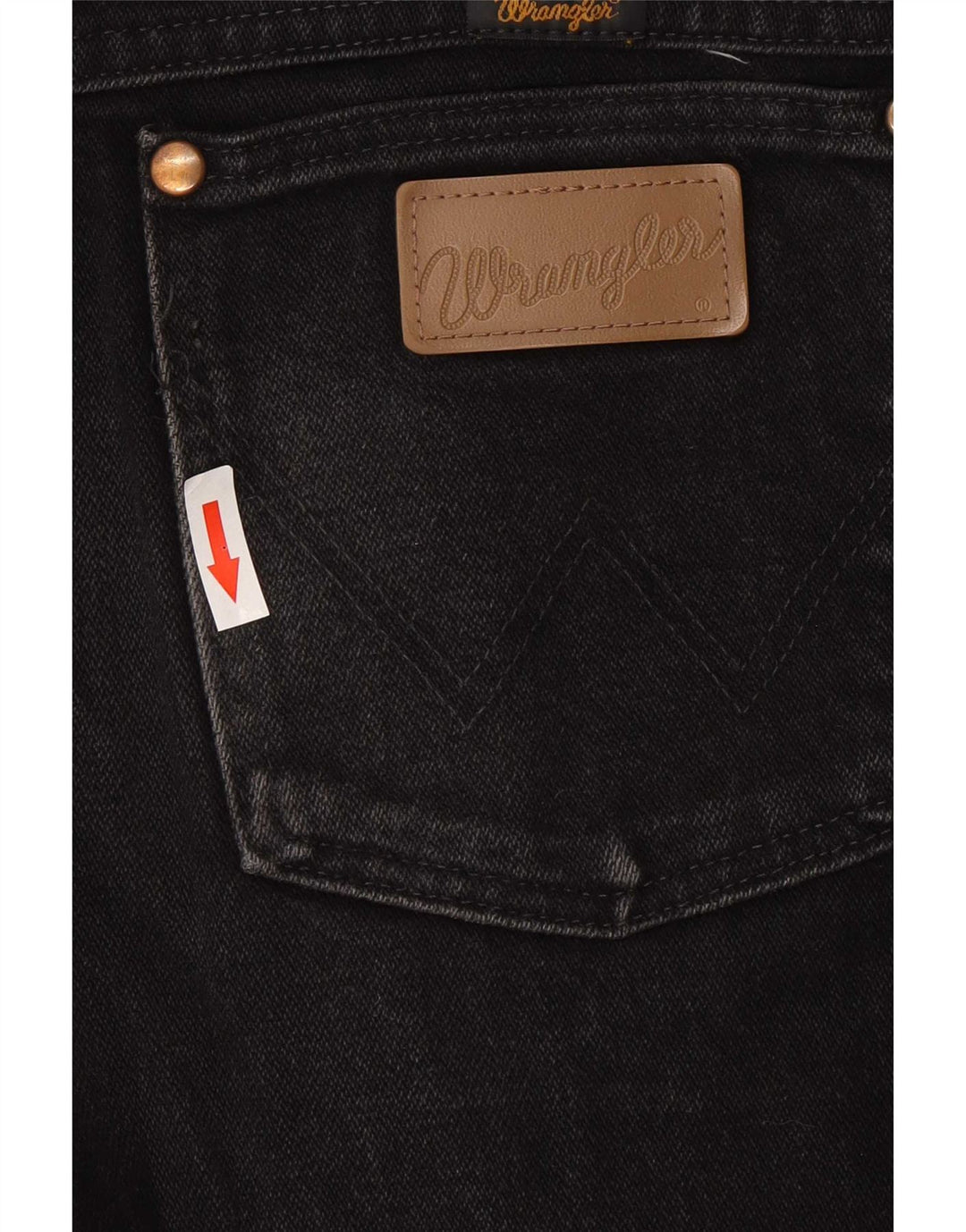 Wrangler Straight Jeans til mænd W29 L30 sort bomuld
