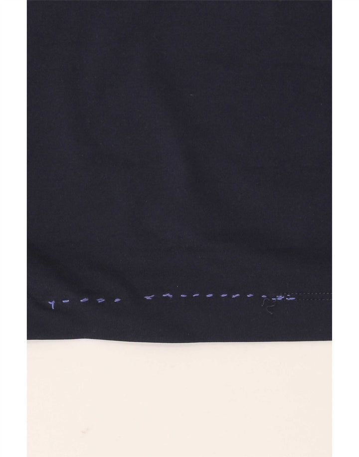 Nike Herre Dri Fit Top Langærmet UK 42/44 Large Navy Blue Polyester