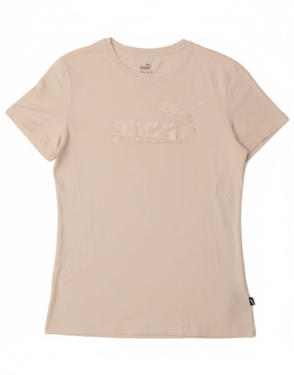 PUMA piger grafisk t-shirt top 15-16 år hvid bomuld