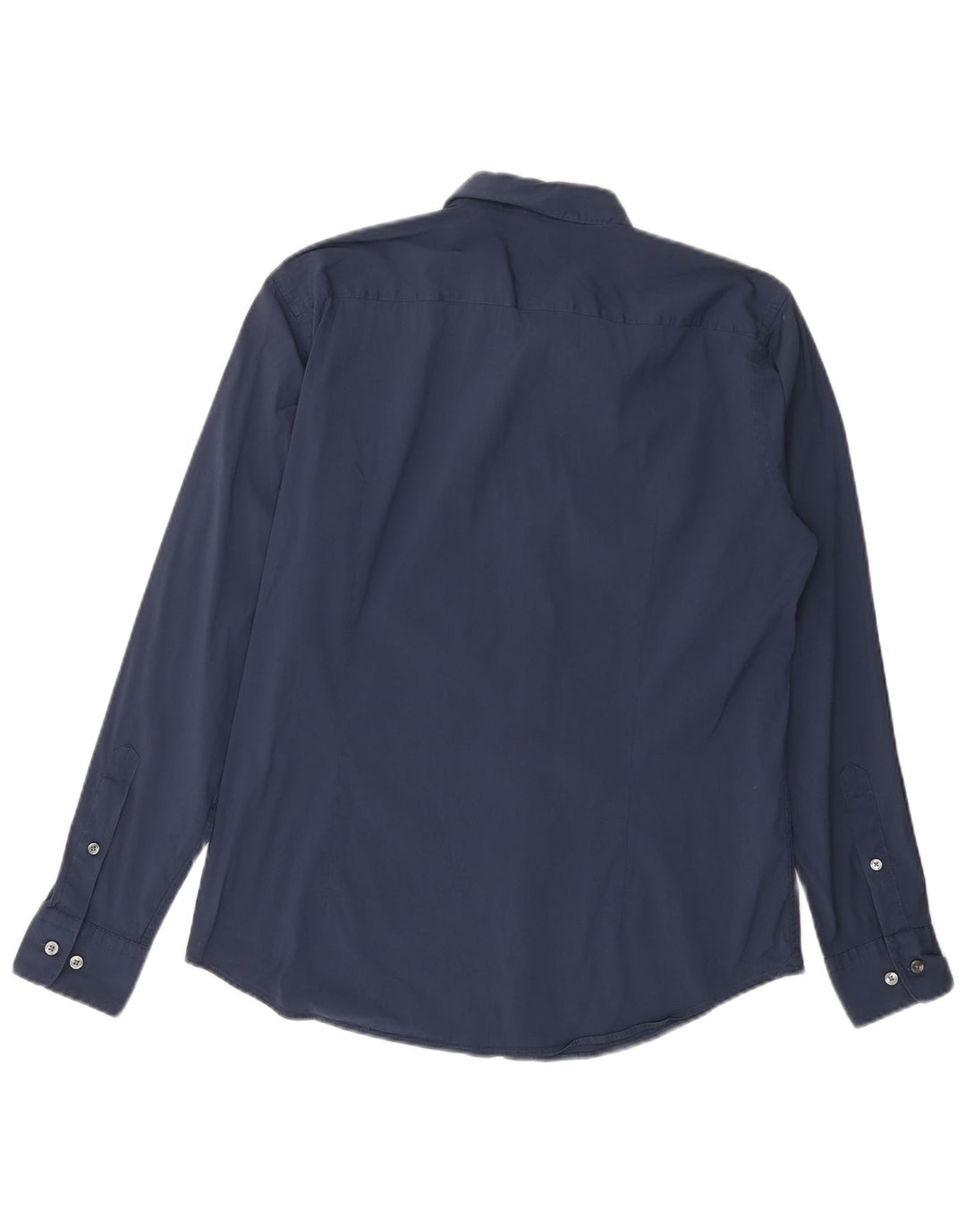 HUGO BOSS Herre Slim Fit Skjorte Large Navy Blue