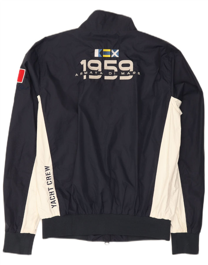 Armata Di Mare Træningsdragt til mænd Topjakke IT 46 Small Navy Blue Colourblock