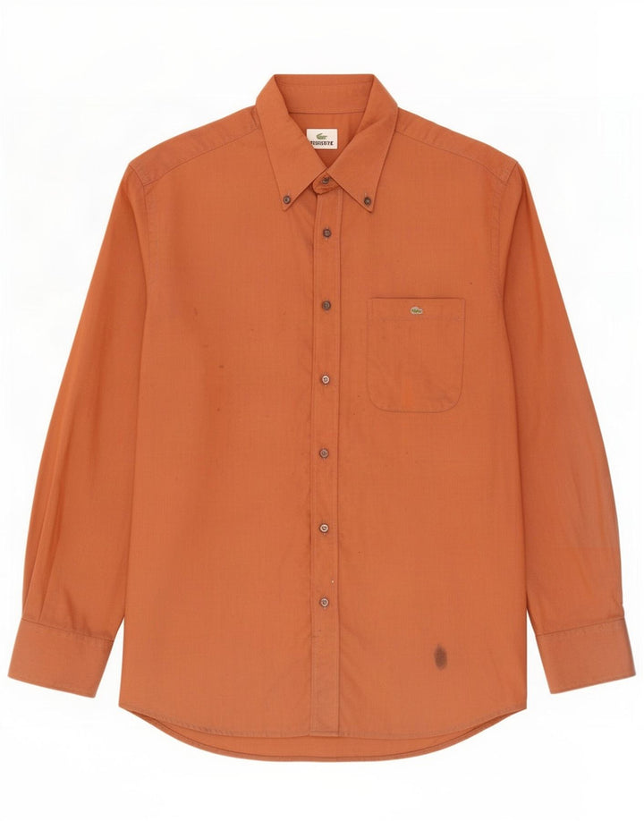 Lacoste Herreskjorte str. 43 Large Orange Bomuld