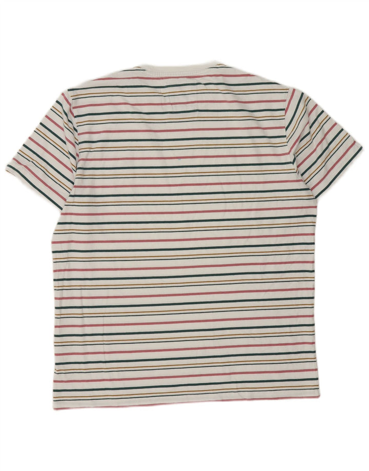 Crew Clothing Herre T-Shirt Top Stor Flerfarvet Stribet Bomuld