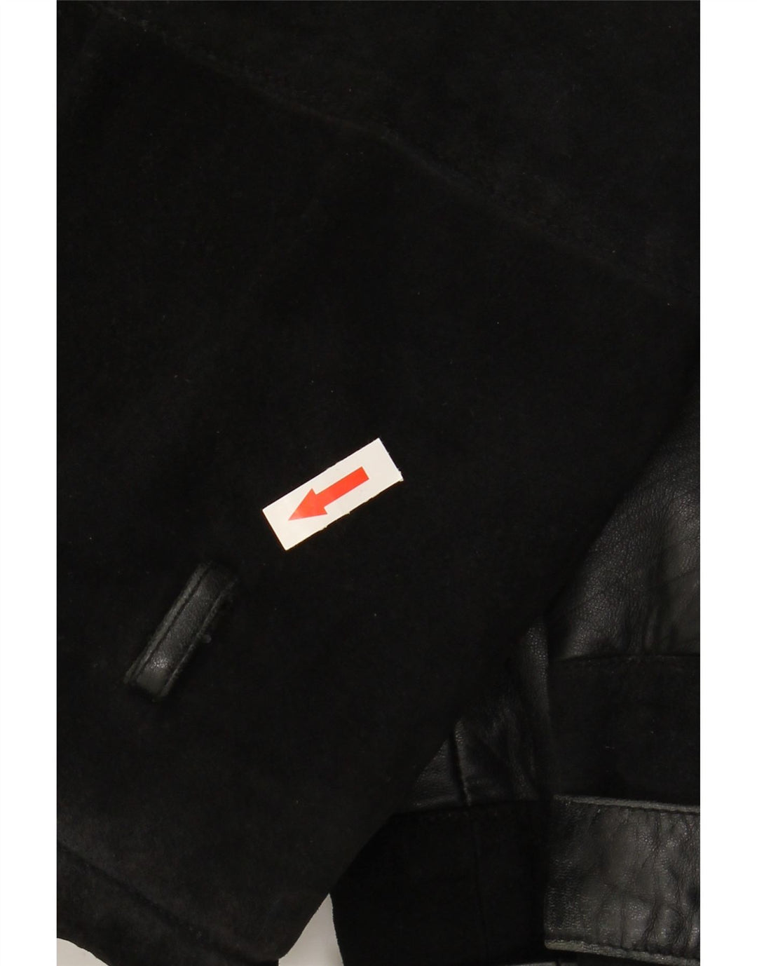 VINTAGE Dame ruskindsjakke IT 48 XL Sort