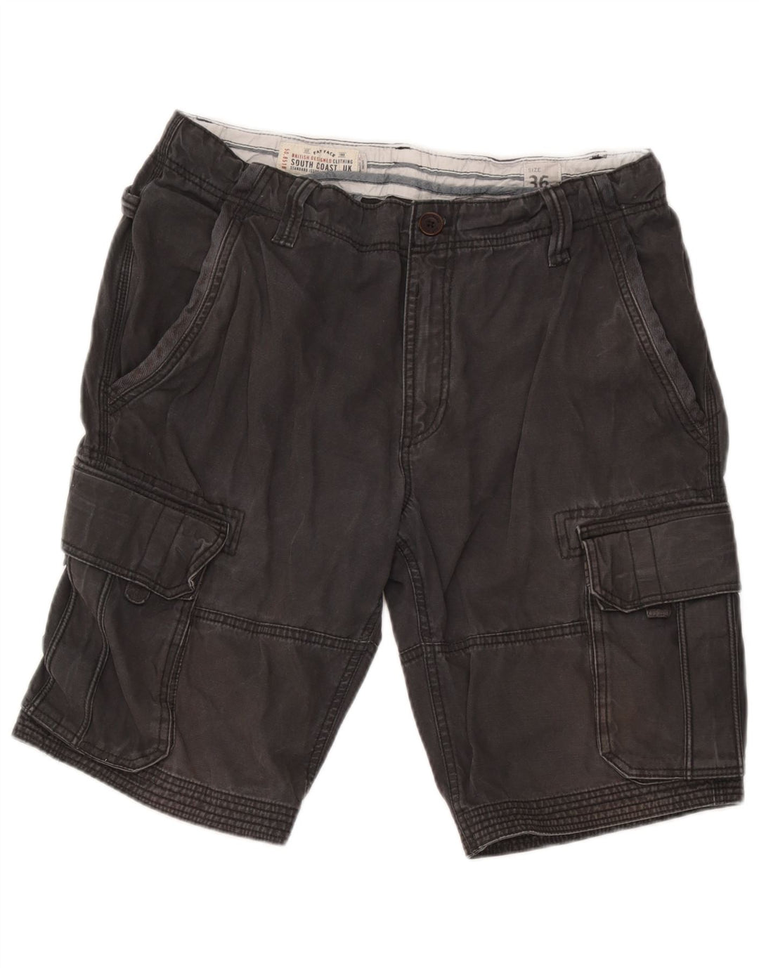Fat Face Herre Cargo Shorts W36 Stor Grå Bomuld
